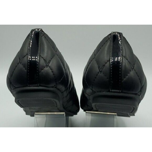 Vionic Shoes Womens Black Leather Quilted Desiree Cap Toe Ballet Flats Casual 7 - Picture 9 of 13